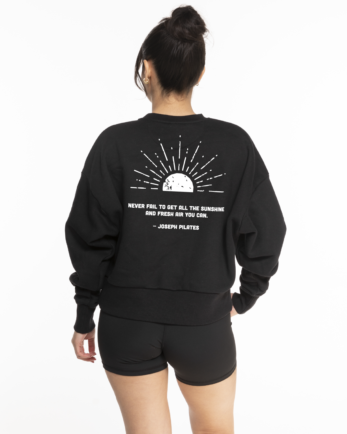 Move Studio Womens Heavyweight Crop - Black