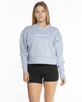 Move Studio Womens Heavyweight Crop - Denim Blue