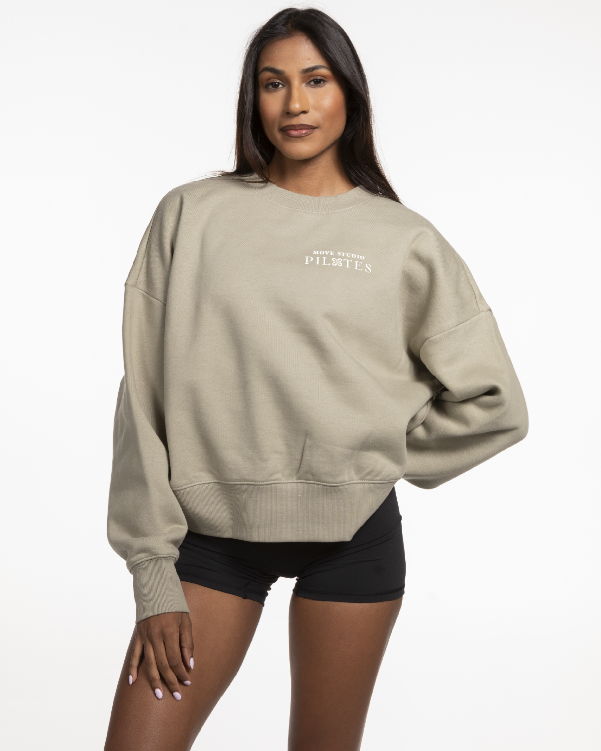 Move Studio Womens Heavyweight Crewneck - Eucalyptus
