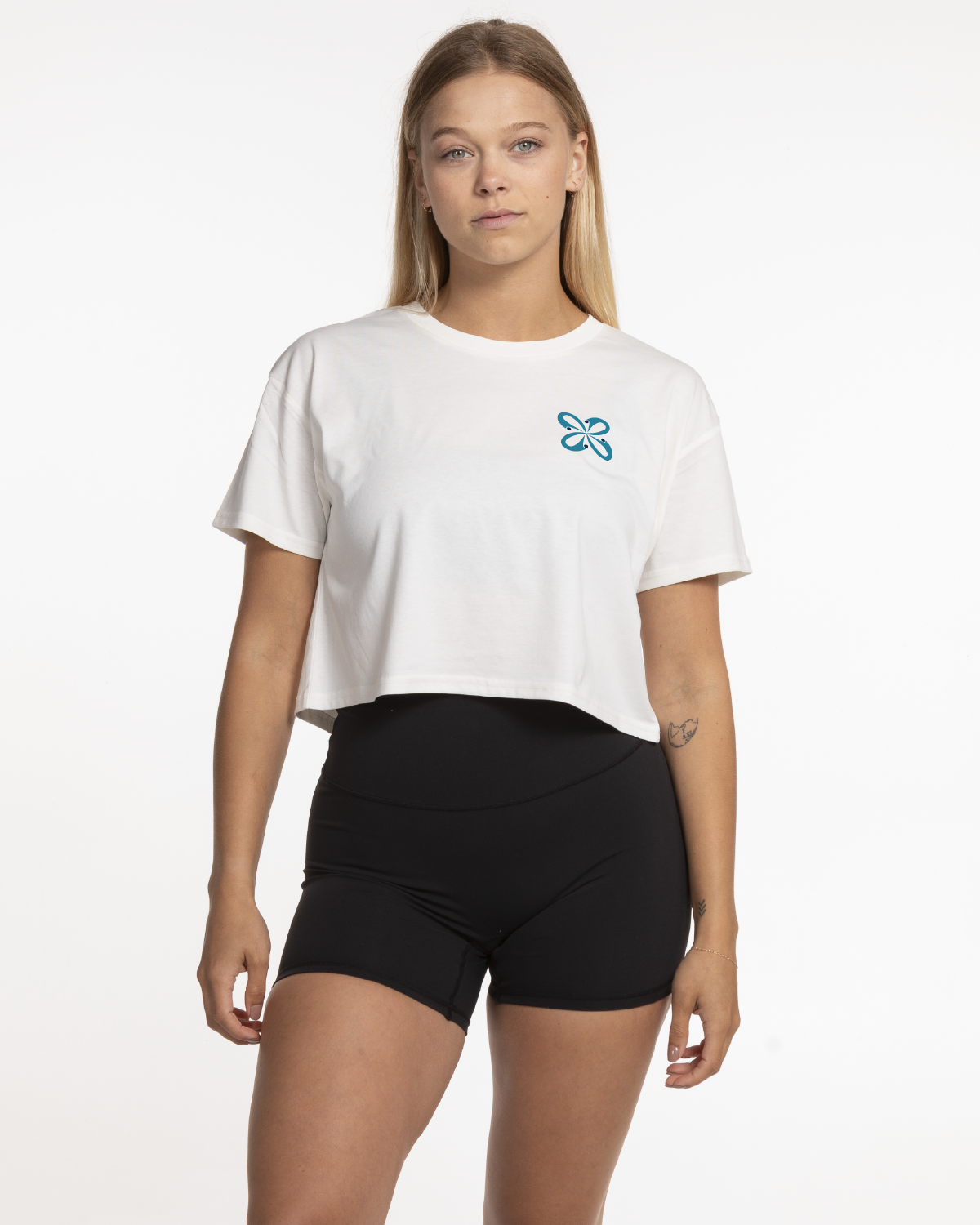 Move Studio Crop Tee - Off White