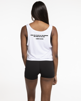 Move Studio Crop Tank - White