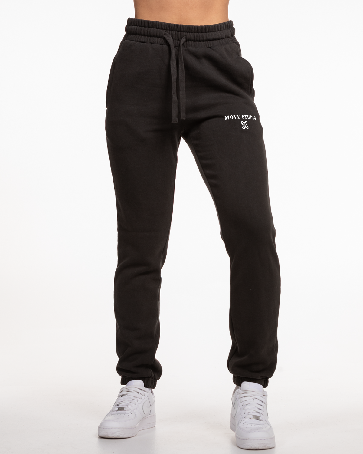 Move Studio Womens Classic Sweatpants - Washed Black