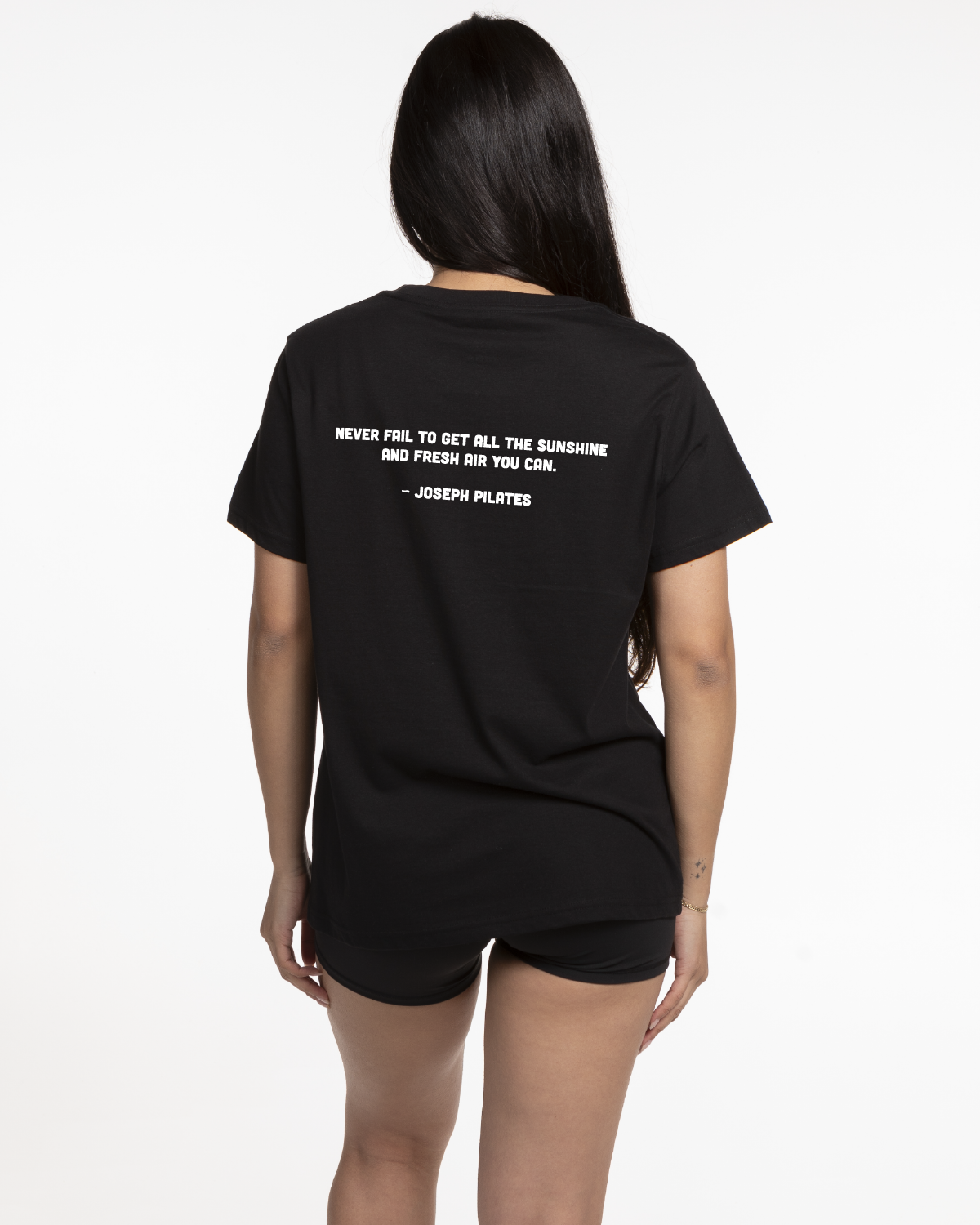 Move Studio Womens Tee - Black - Sunshine Logo