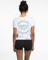 Move Studio Womens Tee - White - Pilates Athletic Club Logo