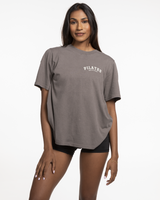 Move Studio Womens Heavyweight Tee - Washed Gray