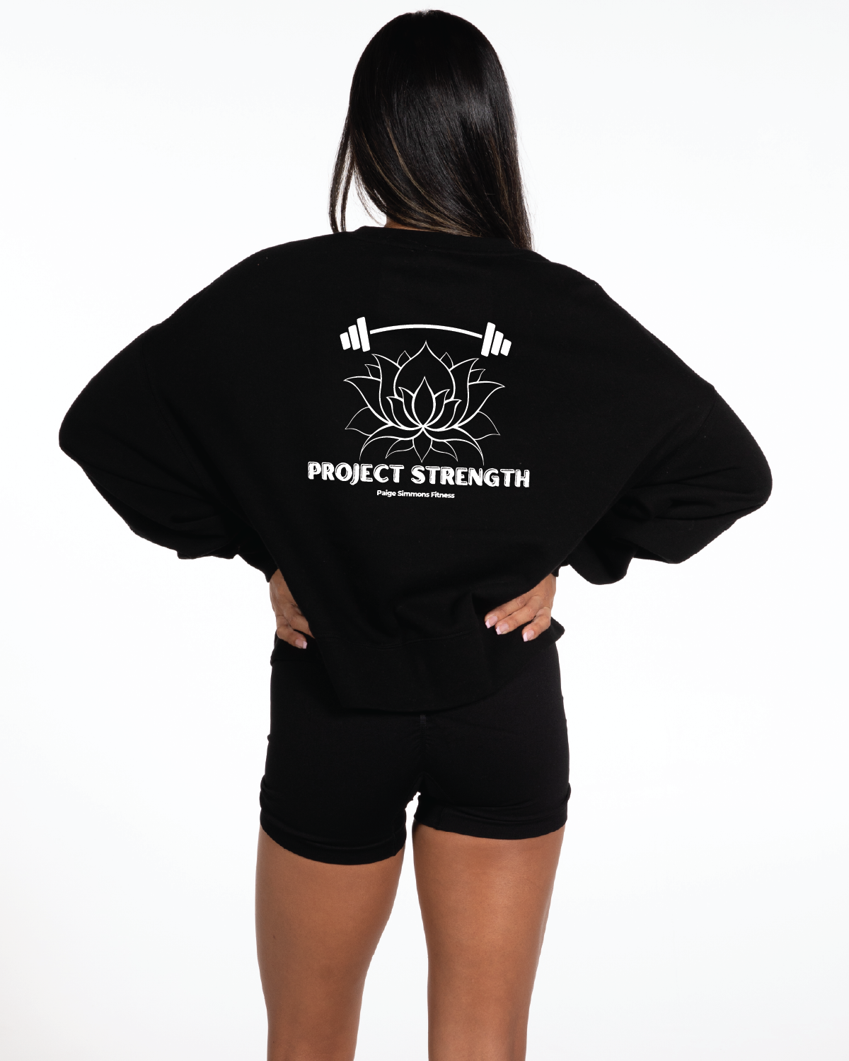 Project Strength Oversized Crop - Black
