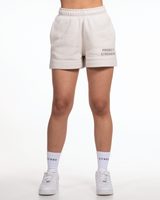 Project Strength Womens Sweat Shorts - Bone