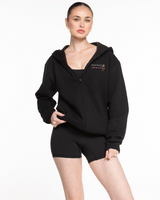 Positively Fit Community Recycled Unisex Zip Hoodie - Black