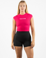 Pulse 712 Sporty Crop Short Sleeve - Pink