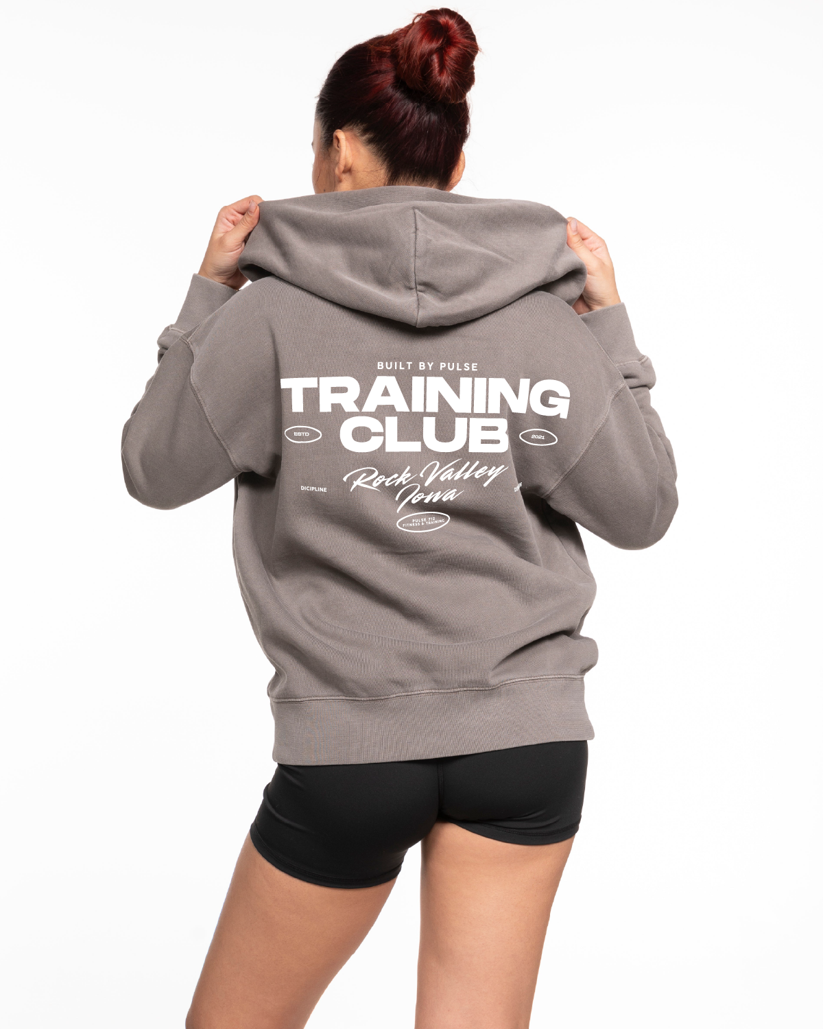 Pulse 712 Womens Zip Hoodie - Washed Gray - Rock Valley