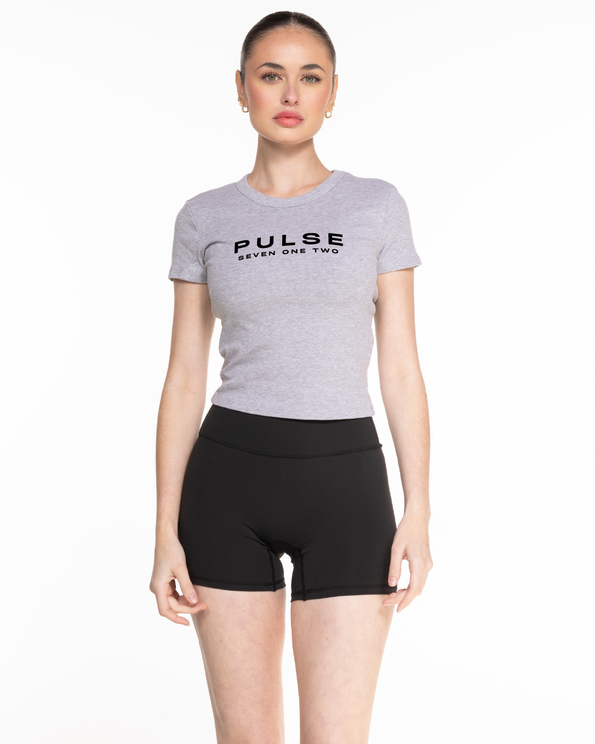 Pulse 712 Micro Rib Baby Tee - Heather