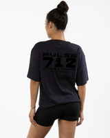 Pulse 712 Womens Oversized Tee - Ink