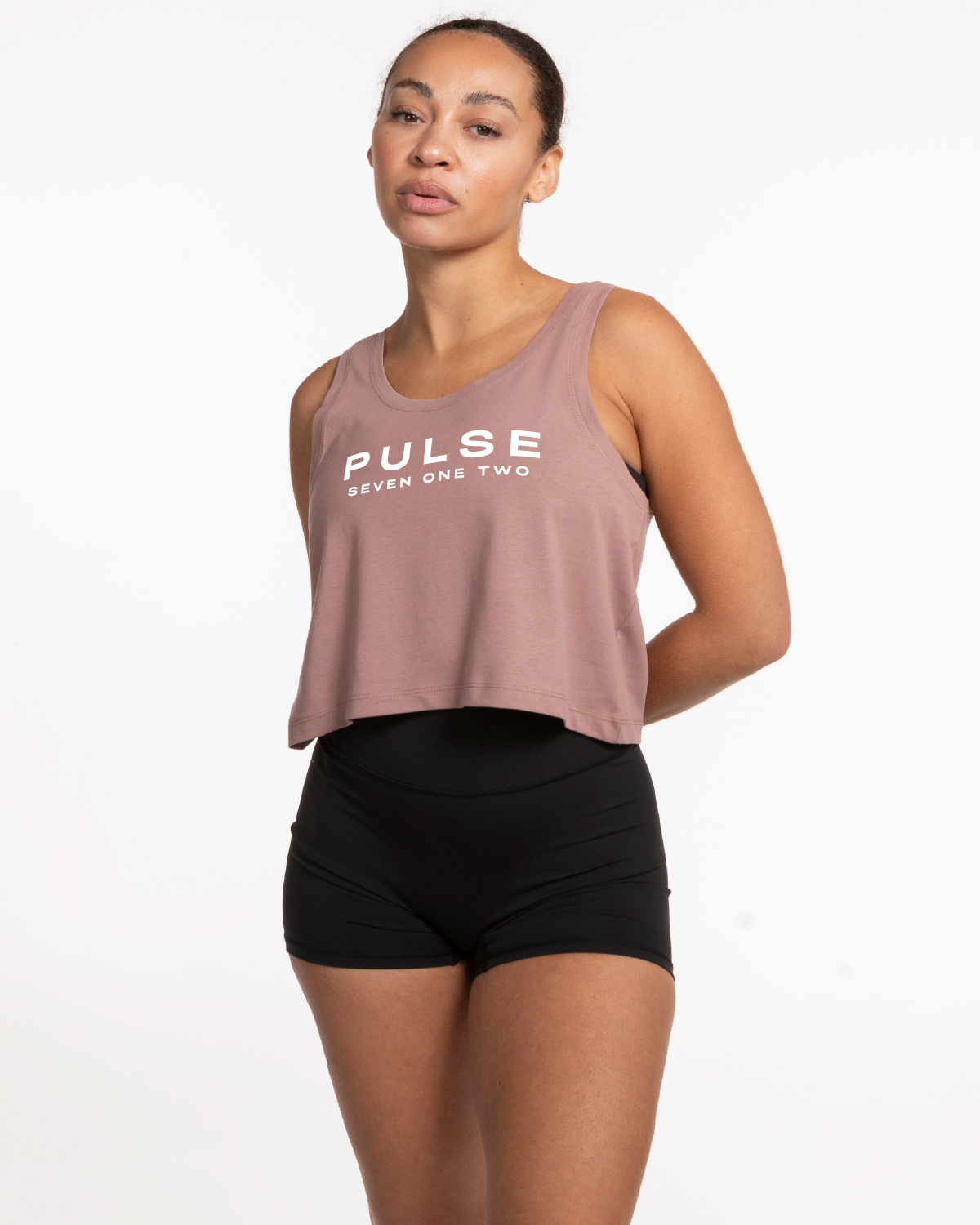 Pulse 712 Crop Tank - Clay - Pulse 712