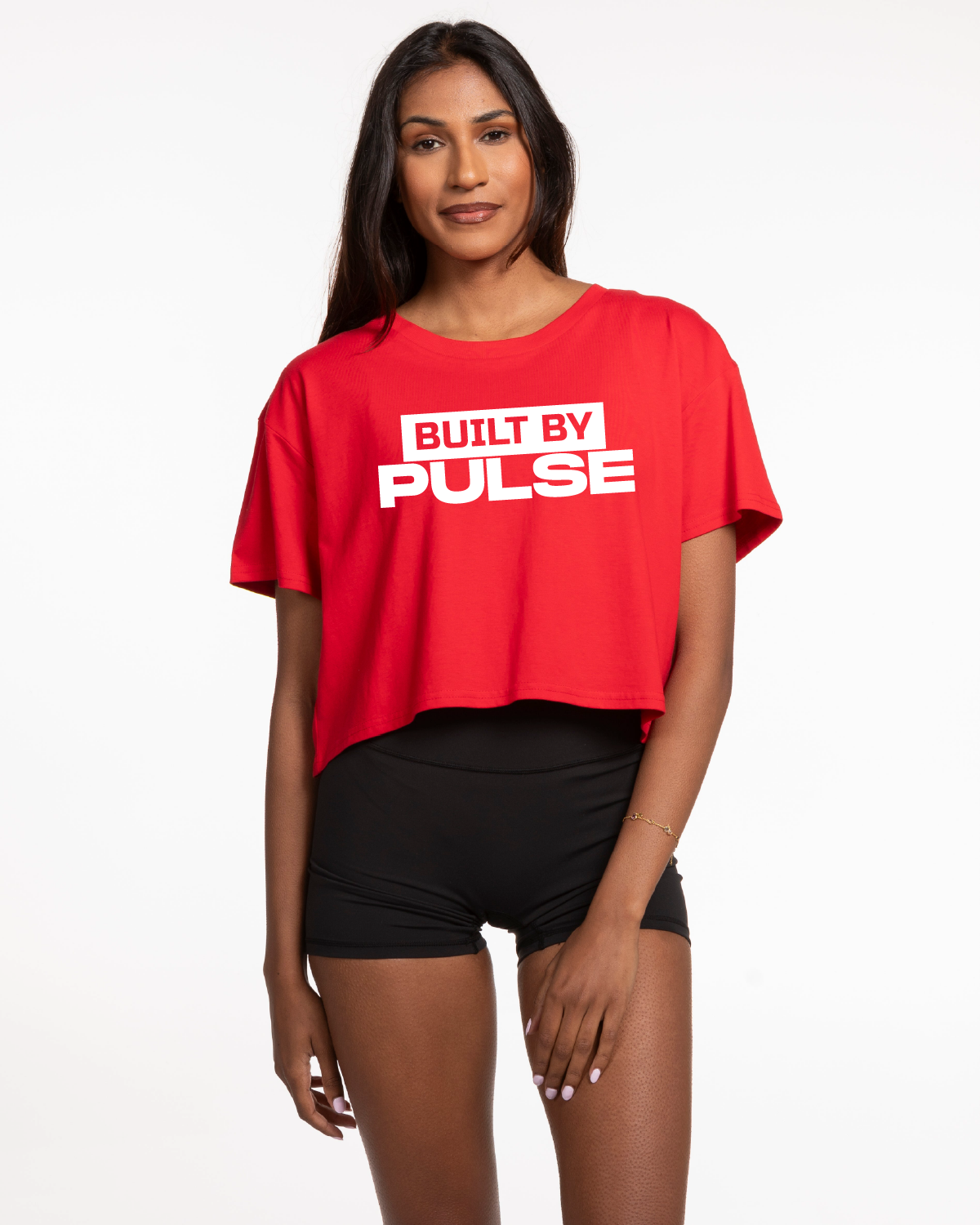 Pulse 712 Crop Tee - Red