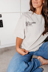 Collective Studios Unisex Heavyweight Tee - Washed Bone - Pilates