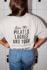 Collective Studios Unisex Heavyweight Tee - Washed Bone - Pilates