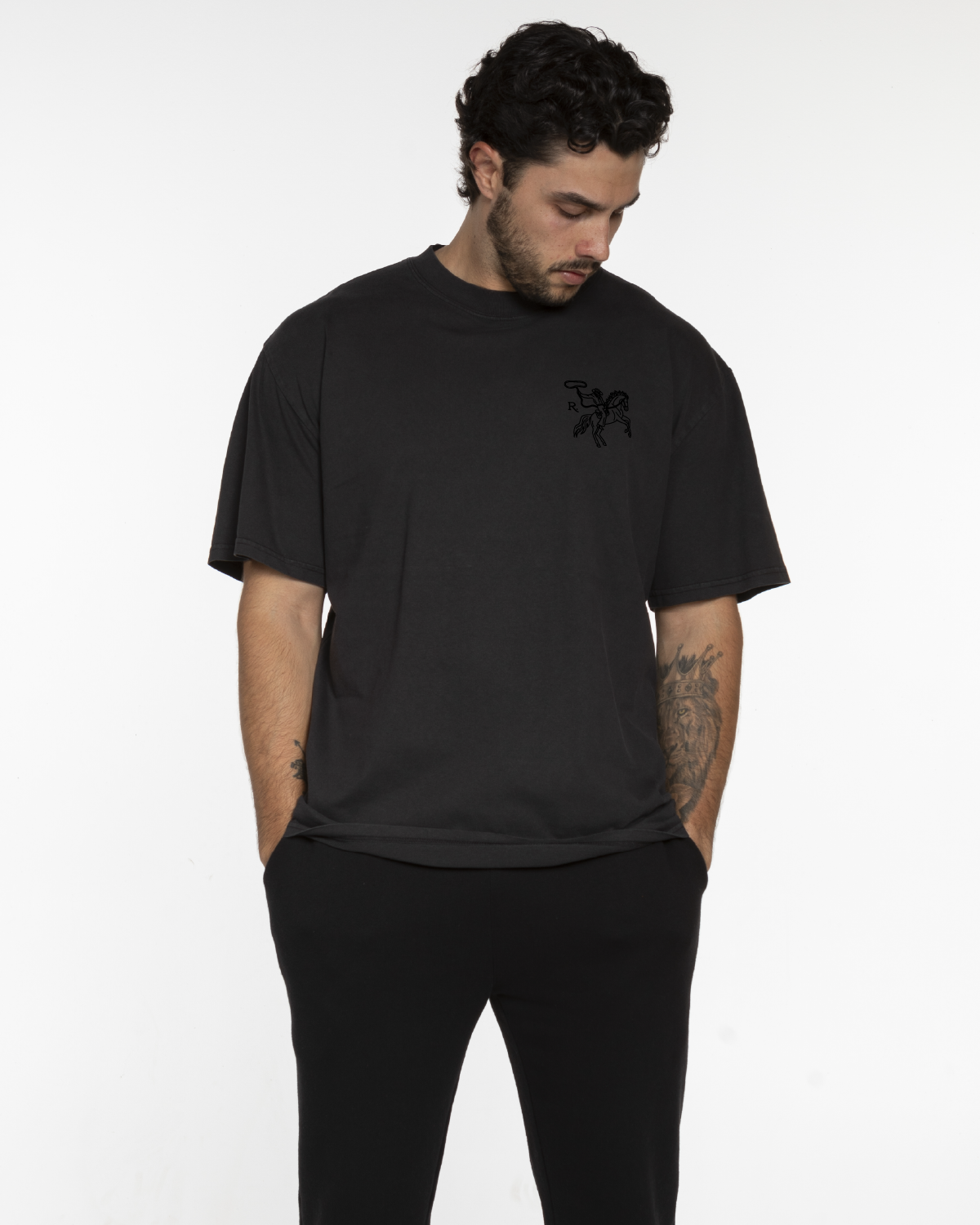 Saddle Up Tee - Washed Black