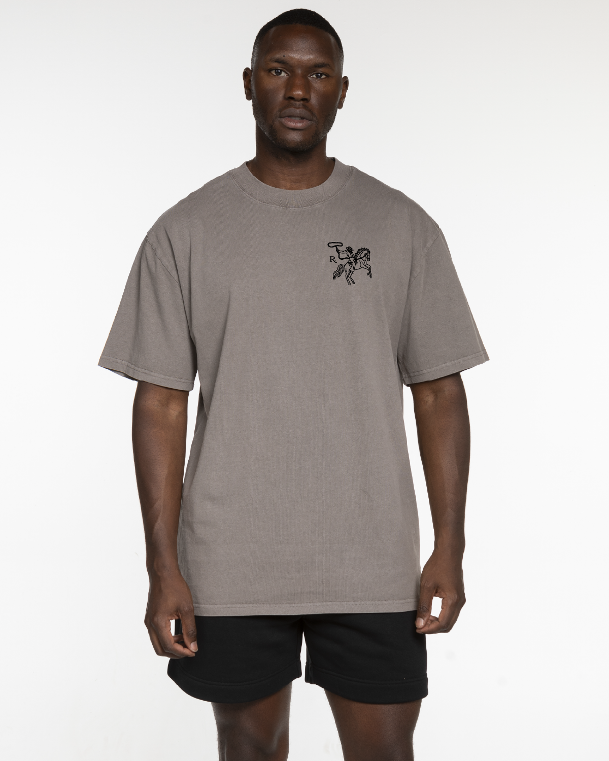 Saddle Up Tee - Washed Gray