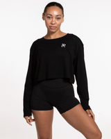 REFORM STUDIOS Core Collection - The Crop Long Sleeve - Black