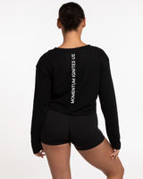 REFORM STUDIOS Core Collection - The Crop Long Sleeve - Black