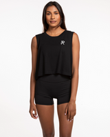 REFORM STUDIOS Core Collection - The Crop Muscle Tank - Black