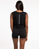 REFORM STUDIOS Core Collection - The Crop Muscle Tank - Black
