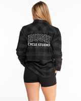 Rush Cycle Studio - The Flannel - Gray / Black