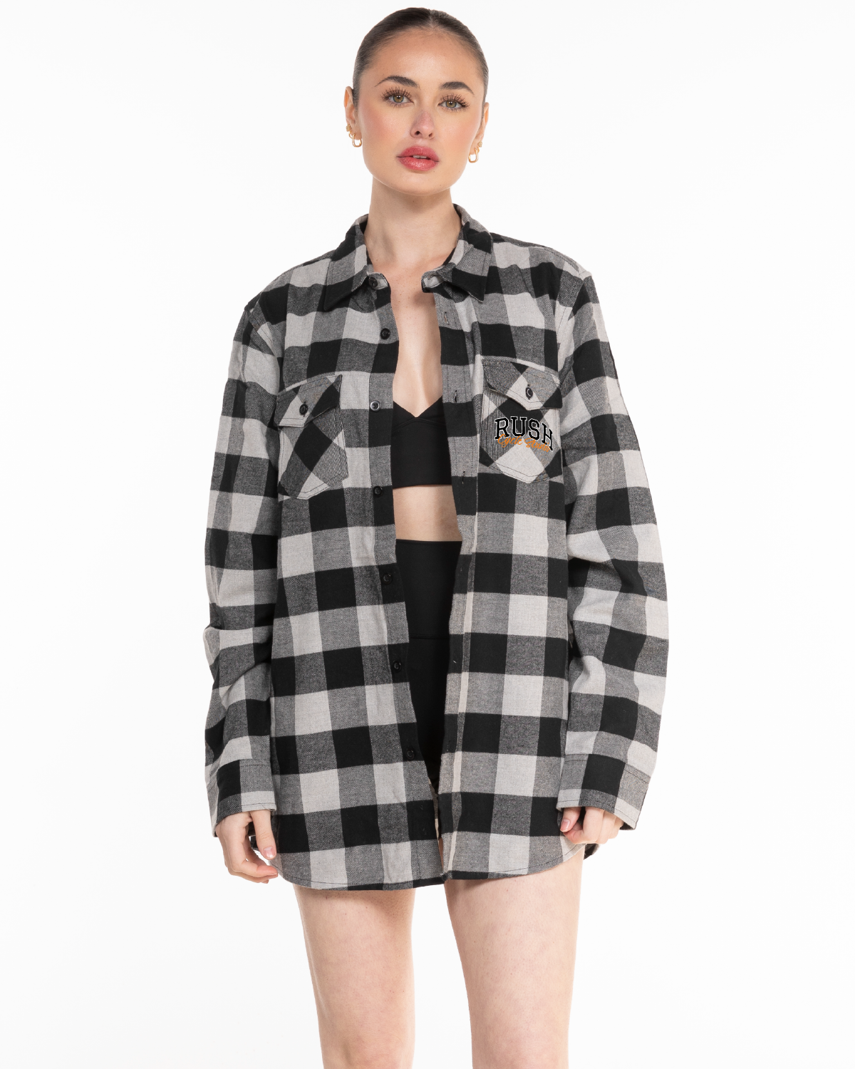 Rush Cycle Studio - The Flannel - Heather / Black