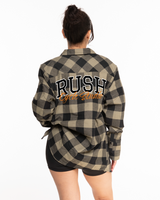 Rush Cycle Studio - The Flannel - Olive / Black