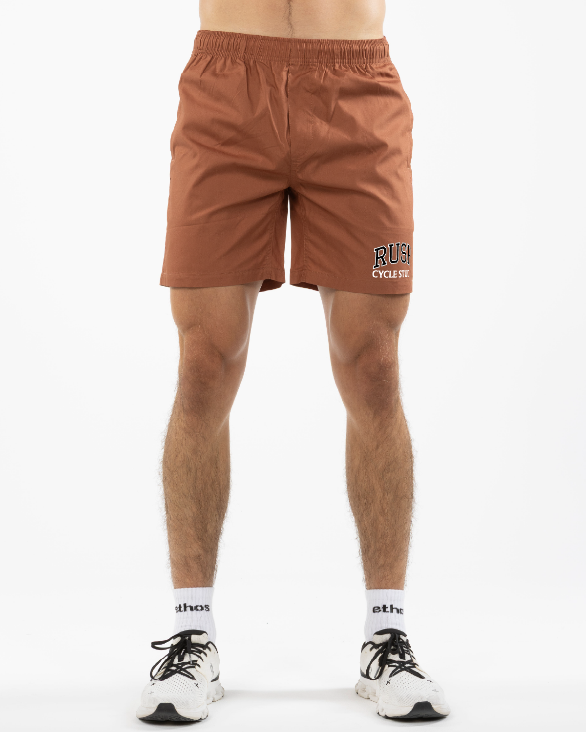 Rush Cycle Studio -The Mens Beach Short - Clay