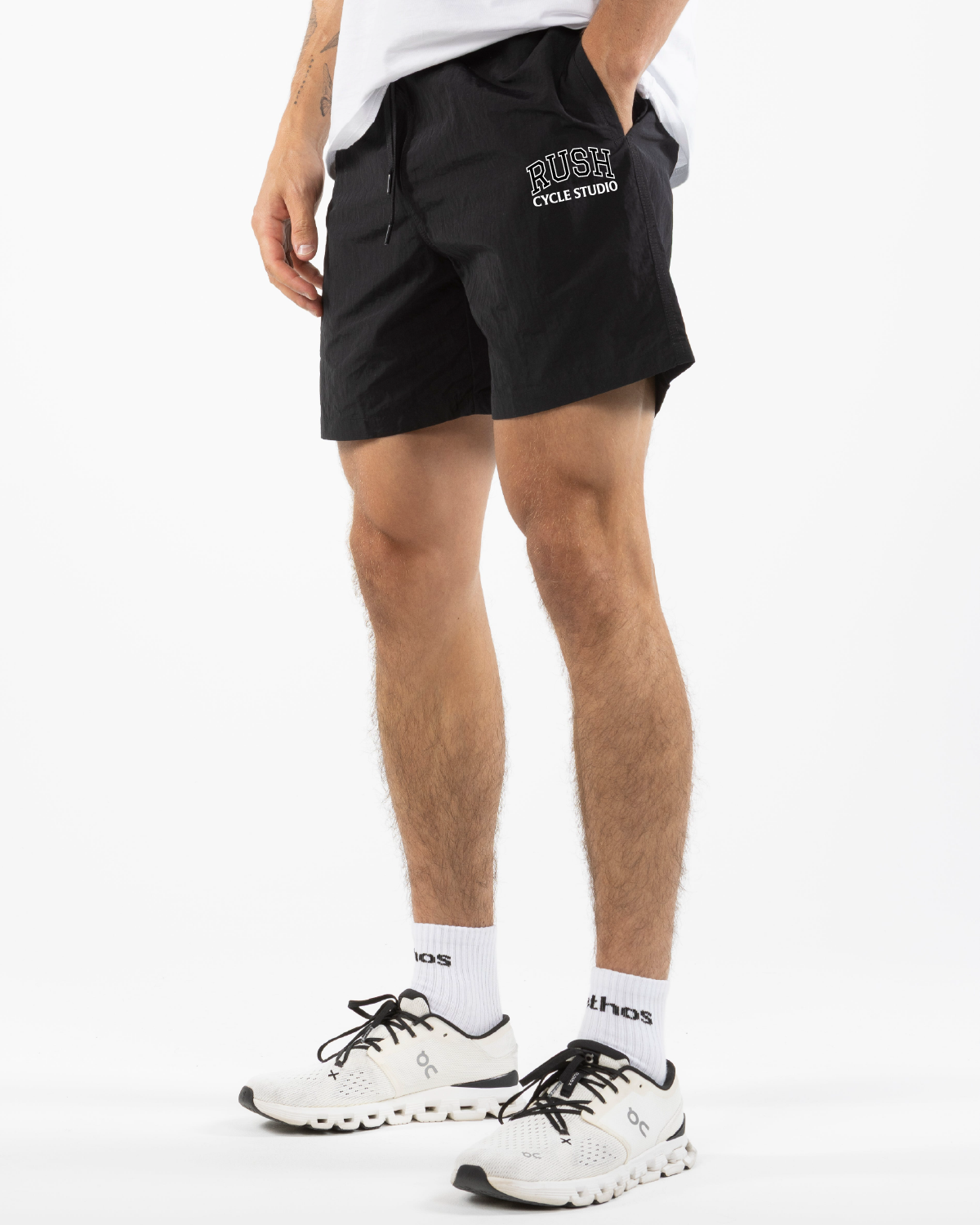 Rush Cycle Studio - The Mens Swim Short - Black