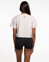 Real Good Pilates - Crop Tee - Bone