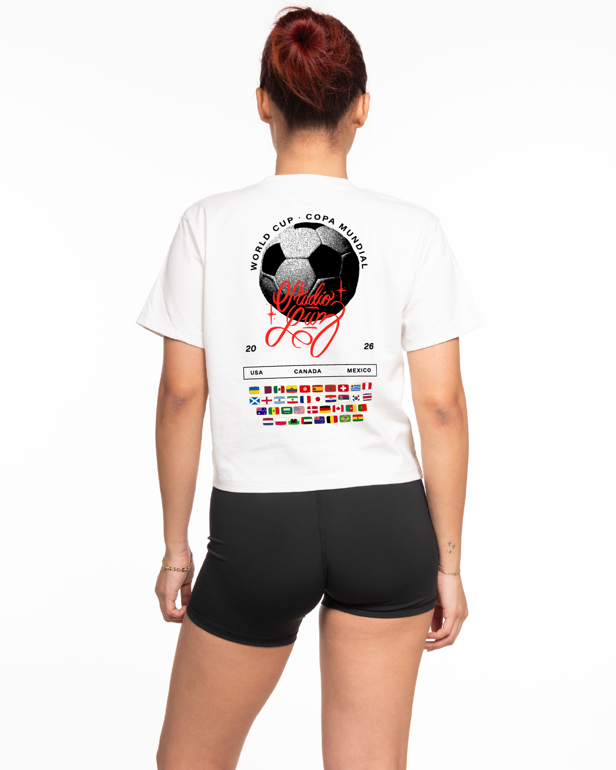 Copa Mundial Boxy Crop Tee - Off White