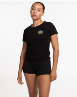 Swamis Core - The Baby Tee - Black - Full Logo