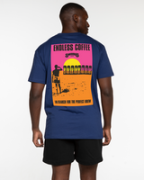 Swamis Endless - The Mens Tee - Cobalt - "ENDLESS COFFEE"
