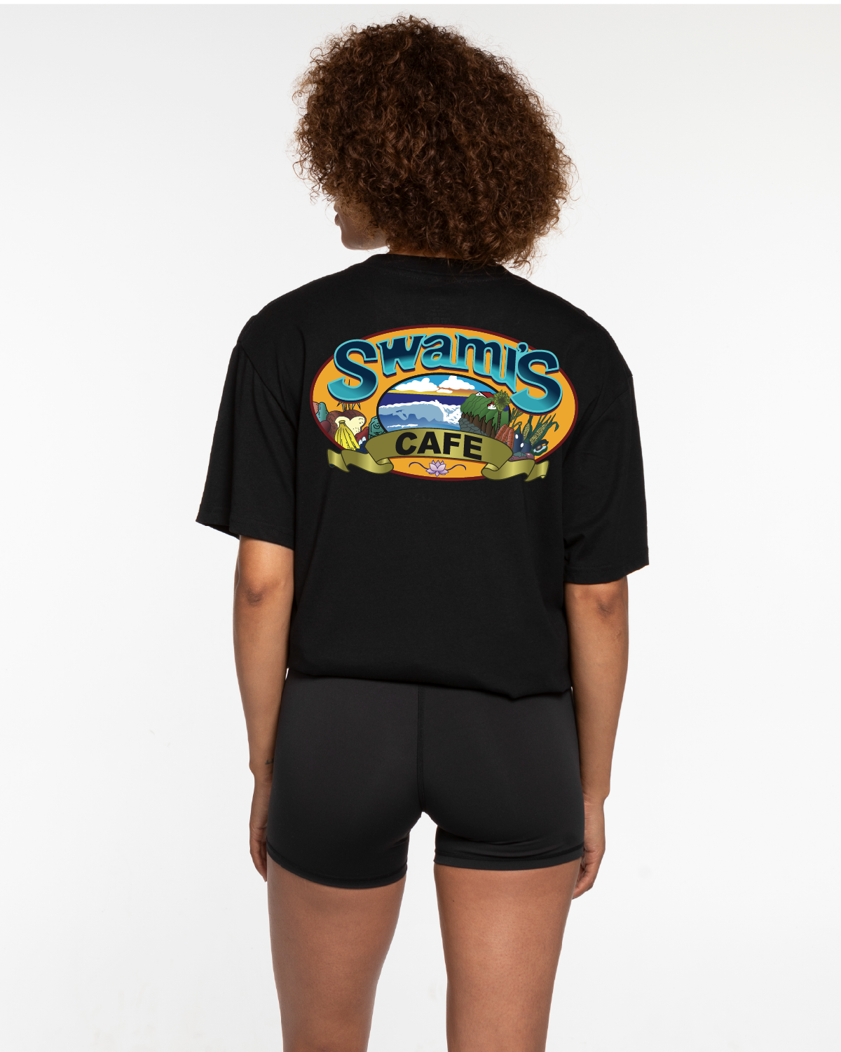 Swamis Core - The Mens Tee - Black - Front & Back Logo
