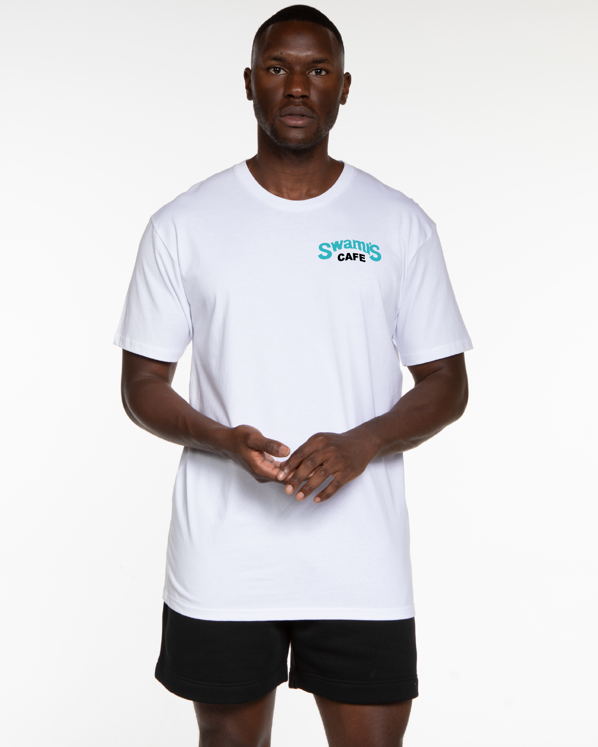 Swamis Core - The Mens Tee - White - Front & Back Logo