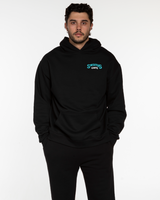 Swamis Core - The Mens Hoodie - Black - Front & Back Logo