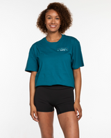 Swamis Core -The Mens Tee - Atlantic - Front & Back Logo