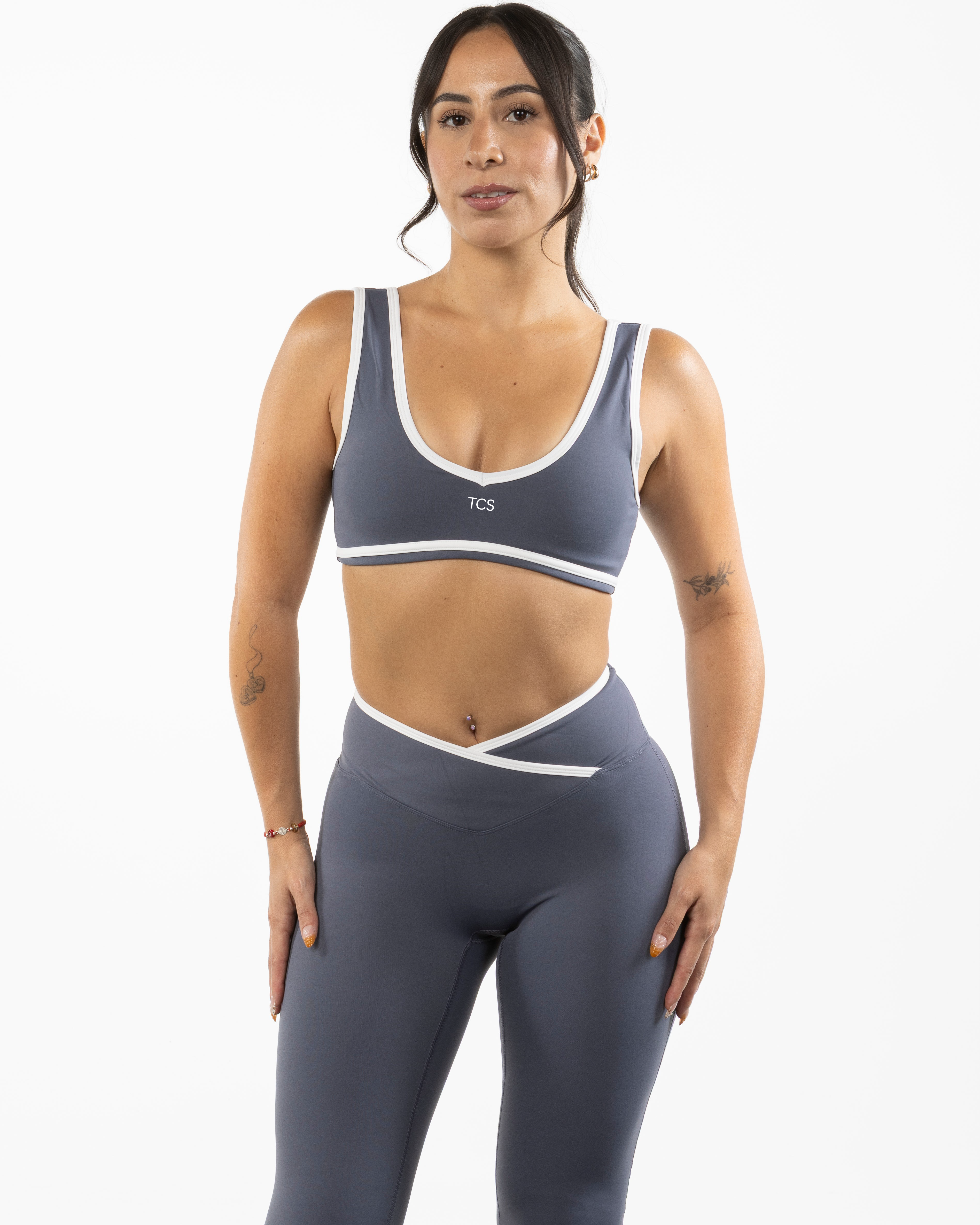 Collective Studios - The Piped Bra - Petrol Blue