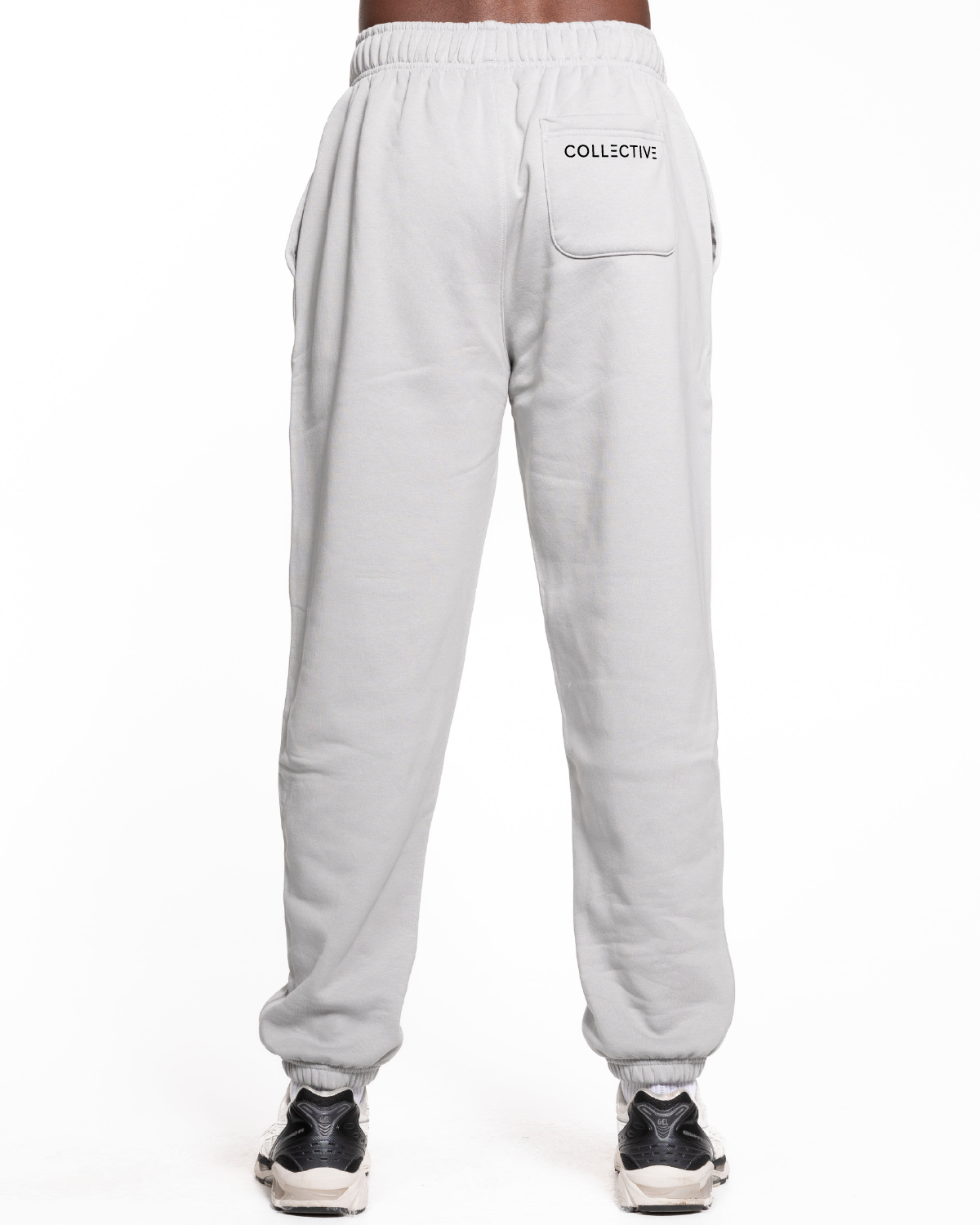 The Mens Sweatpants - Storm - Collective Studios - Back Pocket - Printed - Black