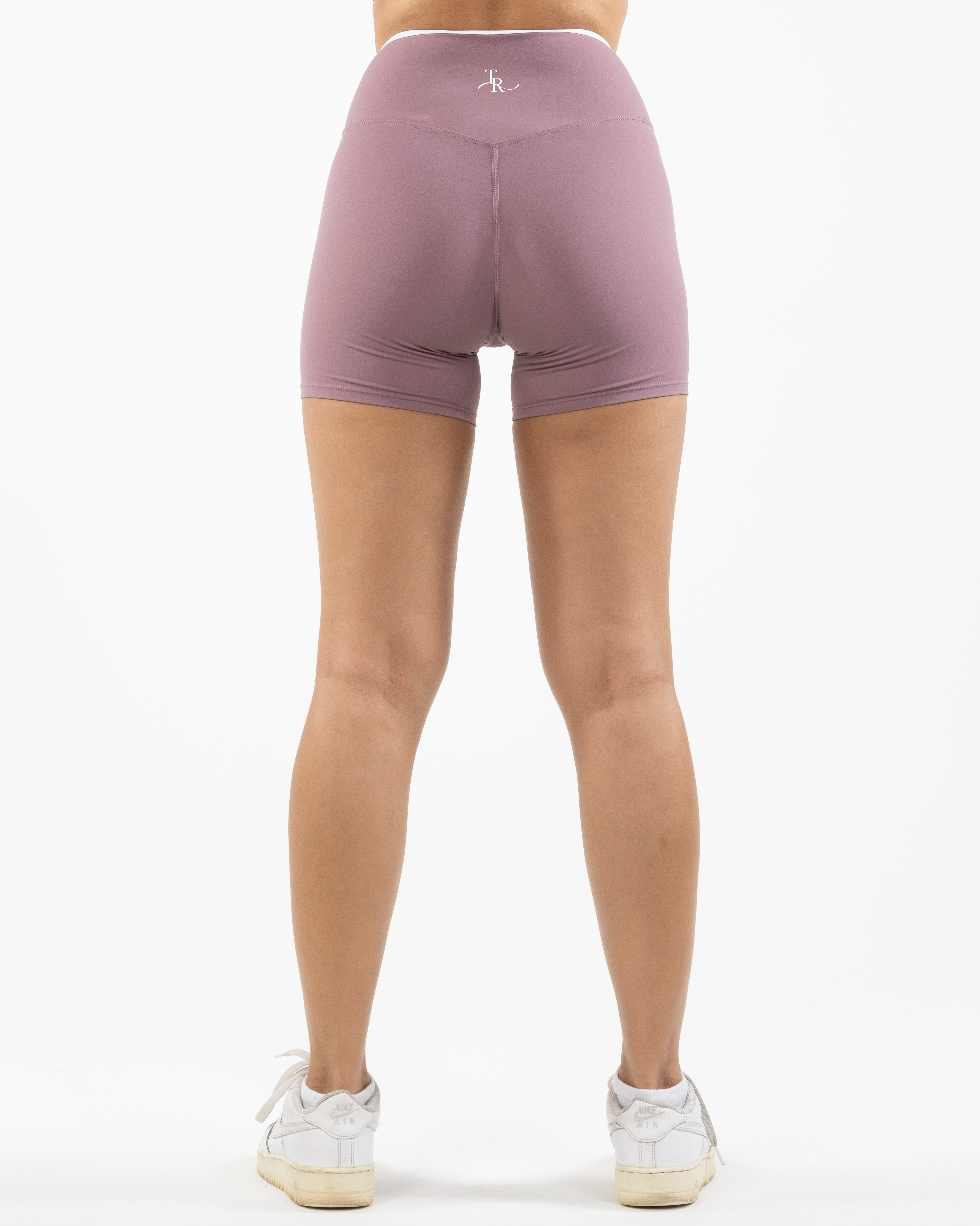 The Refinery Fitness Studio Piped Crossover Short - Light Purple