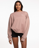 The Refinery Fitness Studio Womens Crewneck - Clay