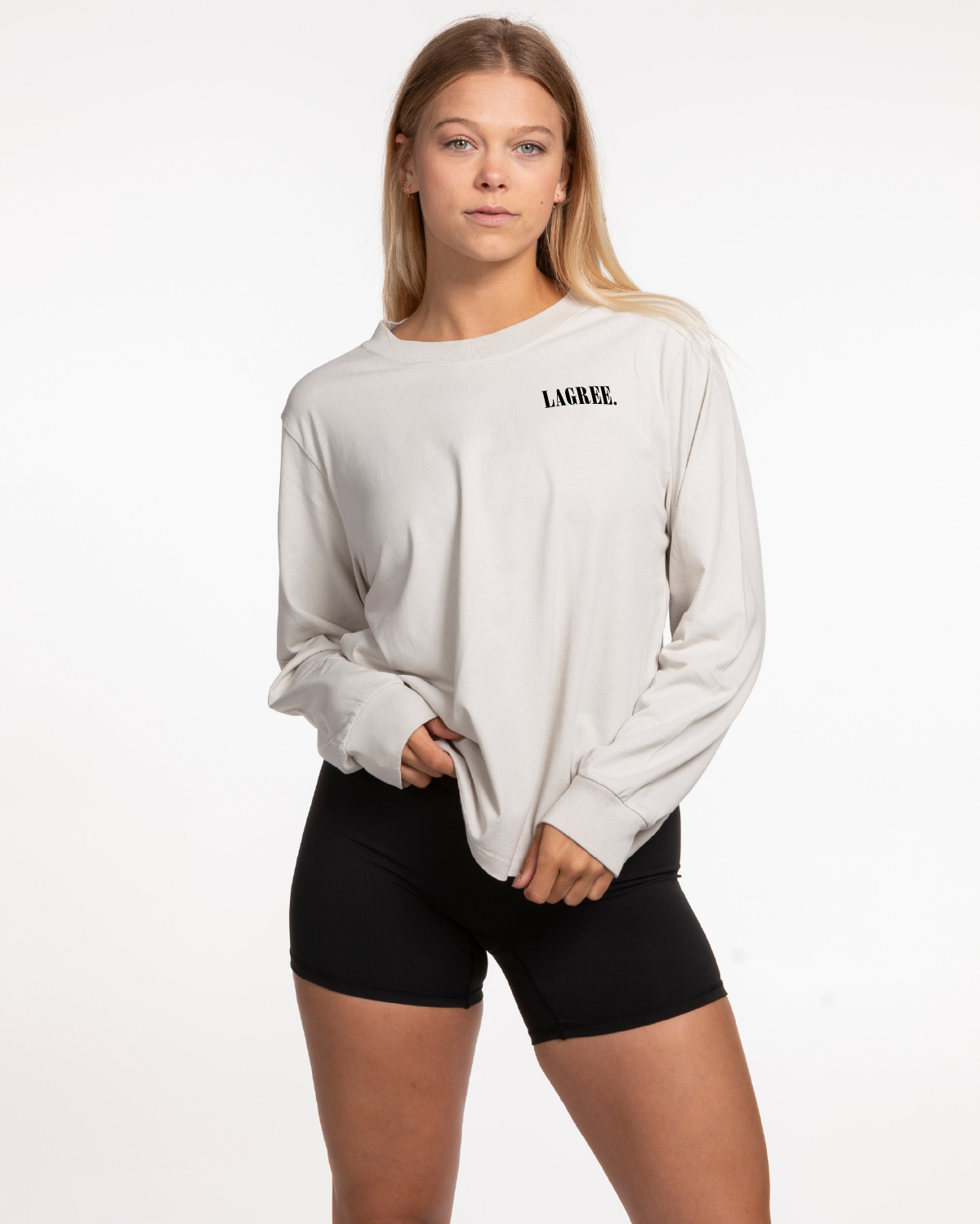 Studio 205 -The Womens Heavyweight Long Sleeve - Washed Bone