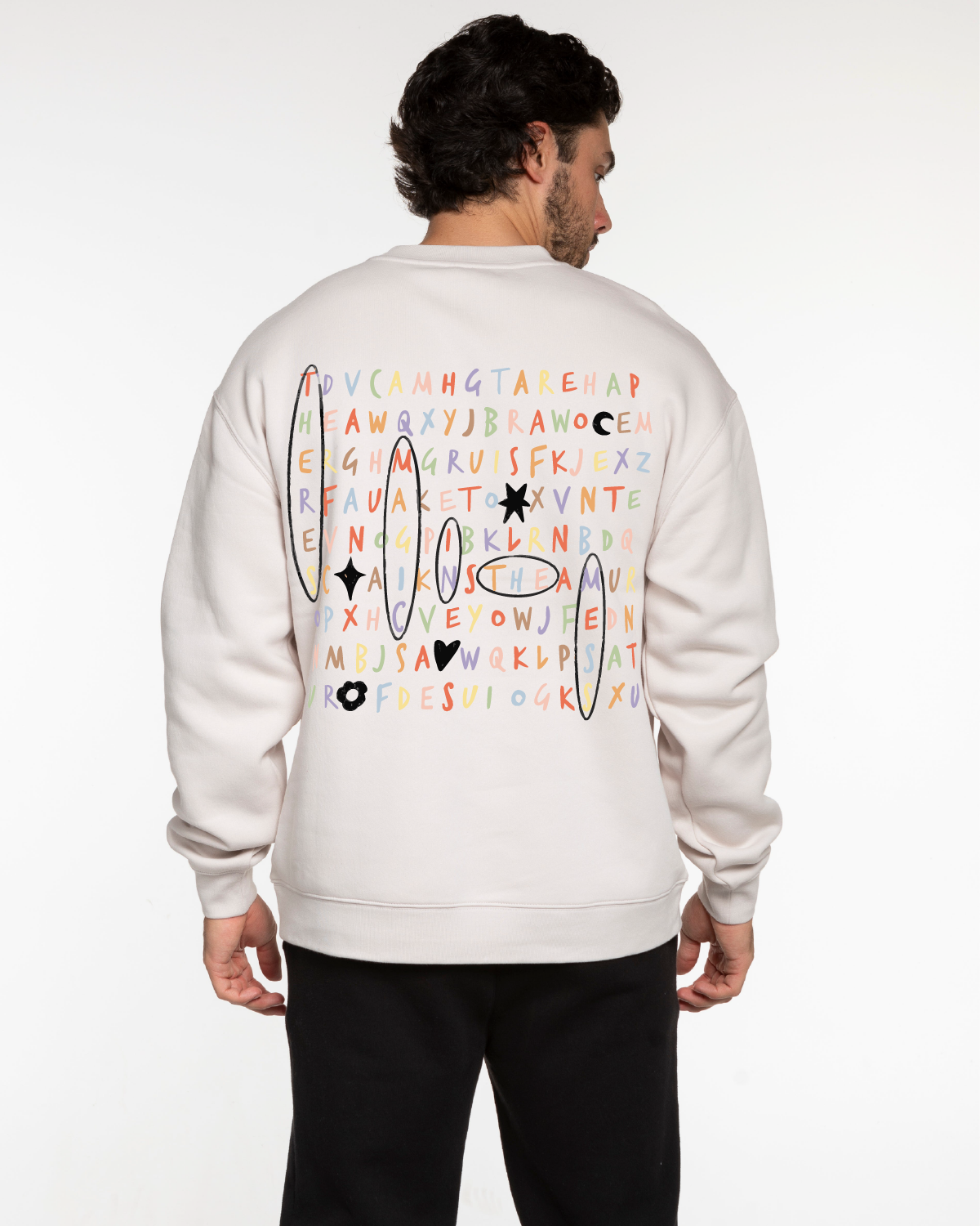 There’s Magic in the Mess Oversized Crewneck - Bone
