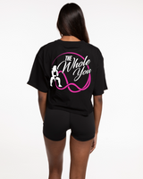 The Whole You Oversized Crop Tee - Black