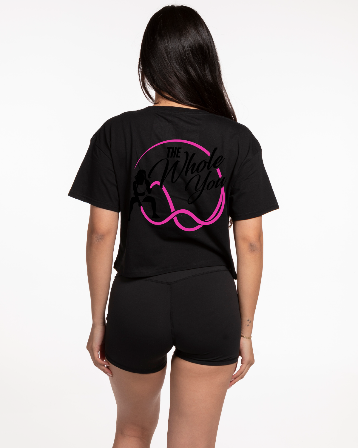The Whole You Crop Tee - Black