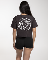 The Whole You Crop Tee - Charcoal