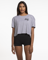 The Whole You Crop Tee - Heather