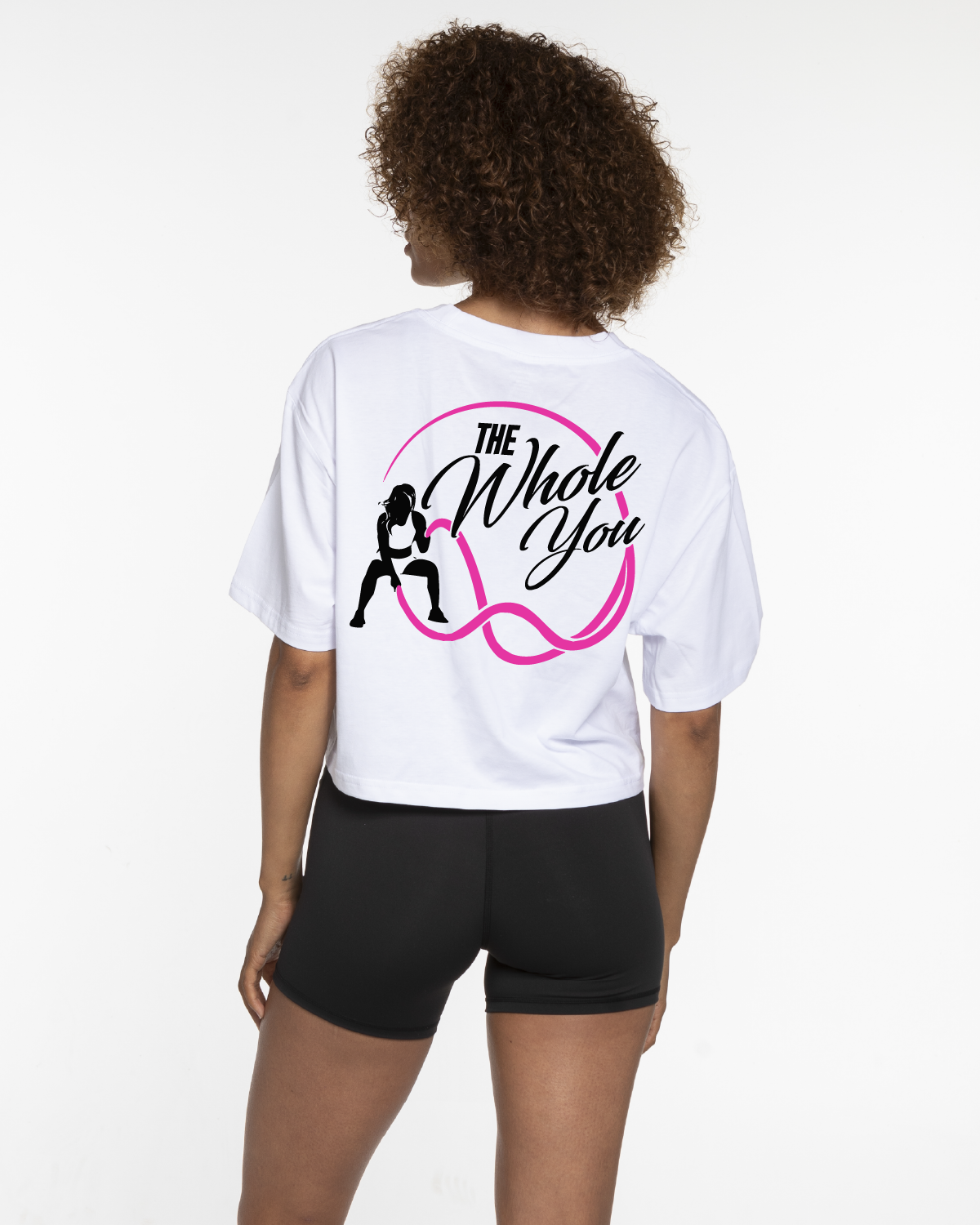 The Whole You Oversized Crop Tee - White